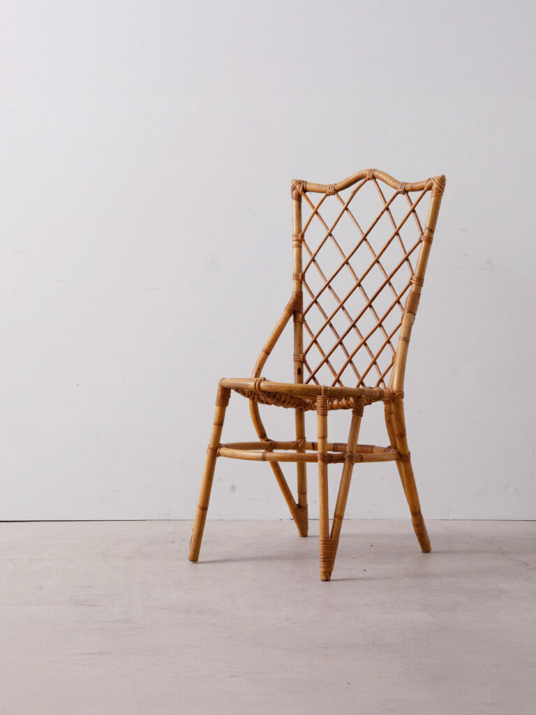 Rattan Chair by Louis Sognot