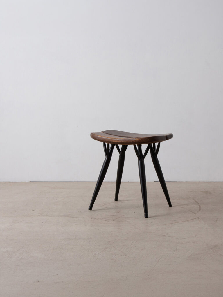 Pirkka Stool by Ilmari Tapiovaara for Laukaan puu in Pine and Birch