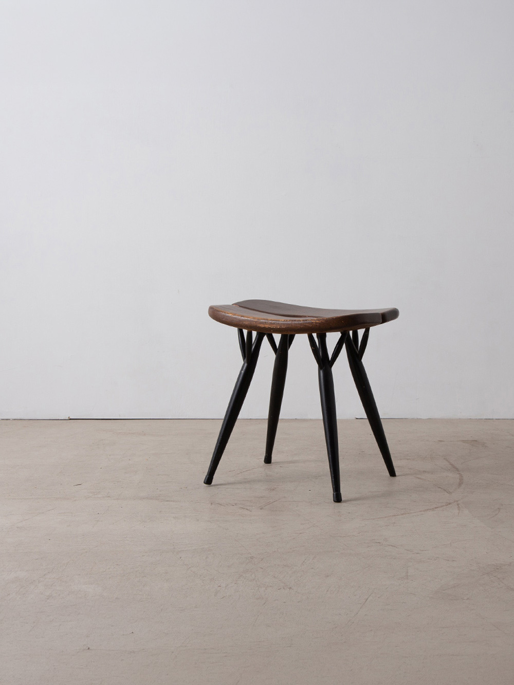 Pirkka Stool by Ilmari Tapiovaara for Laukaan puu in Pine and Birch
