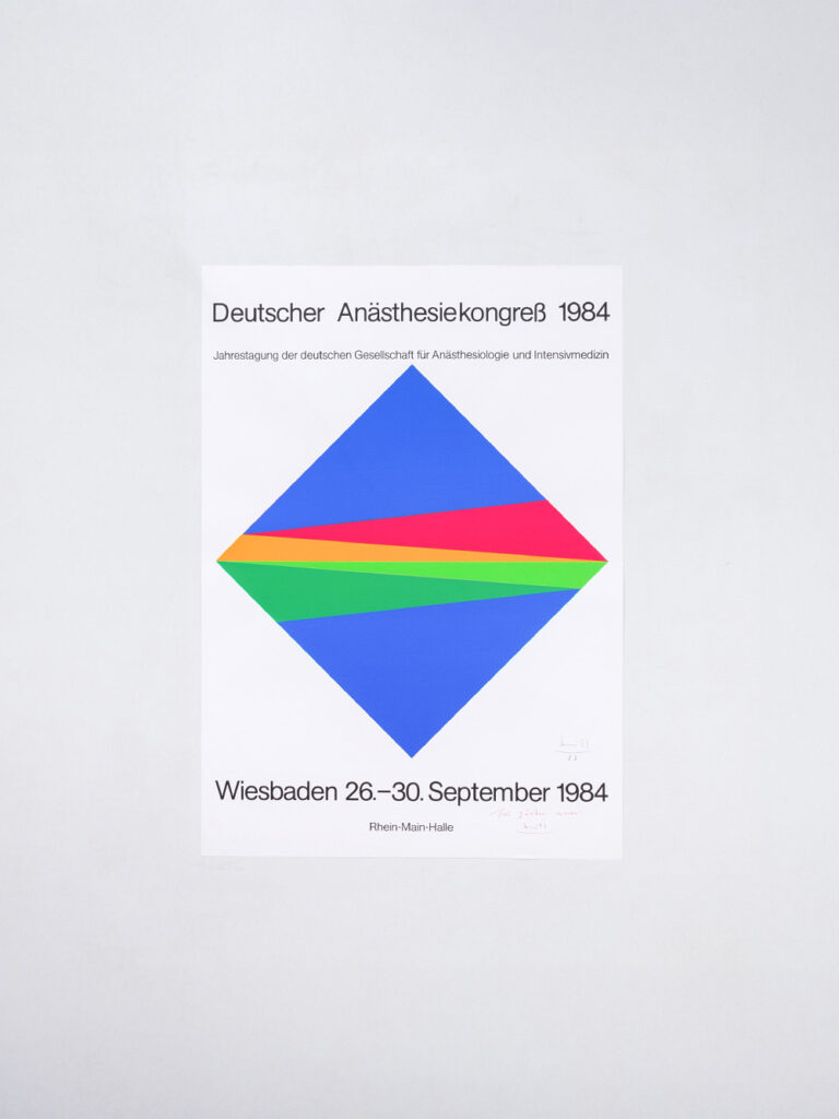 ‘Untitled’ by Max Bill for ‘Deutscher Anästhesiekongress’ Exhibition , 1984