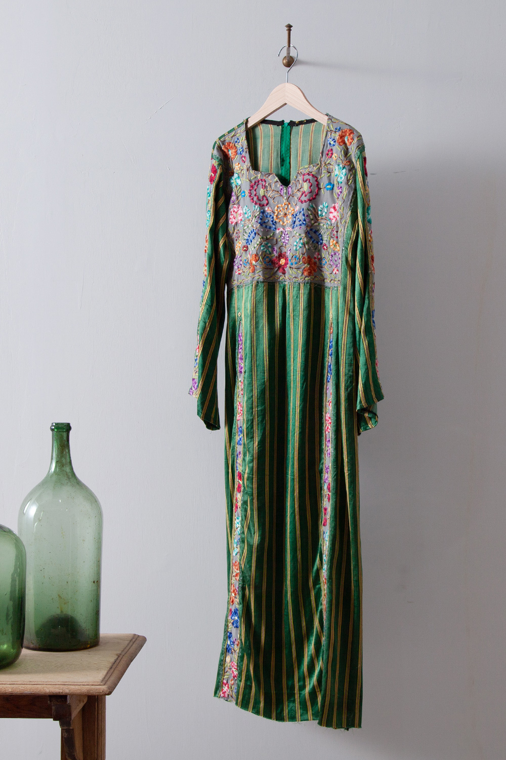 70s Embroidered Oriental Dress