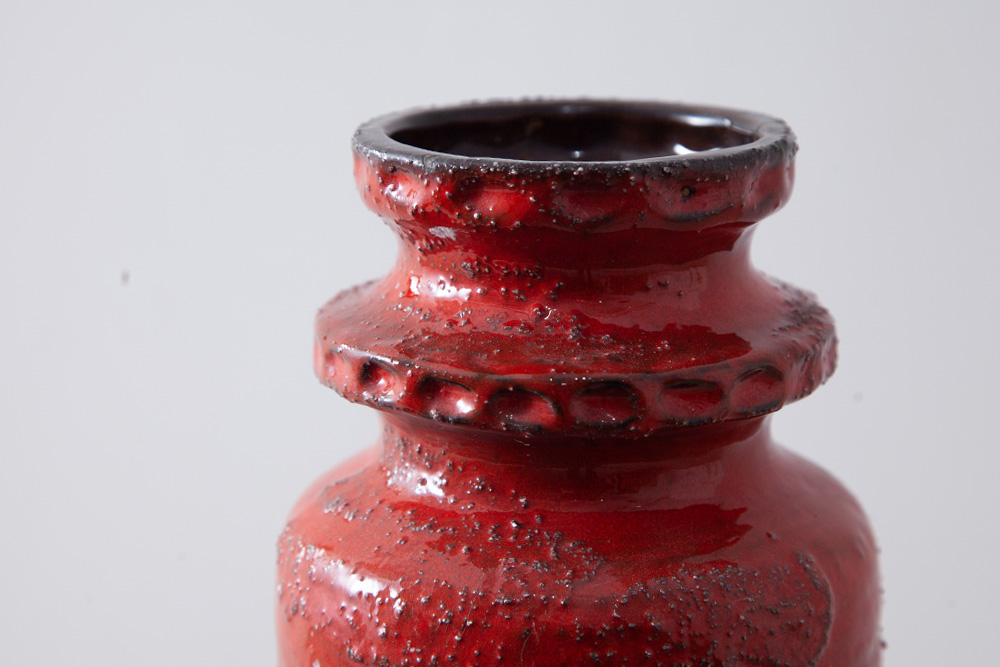 stoop | West Germany Vintage Flower Vase in Red