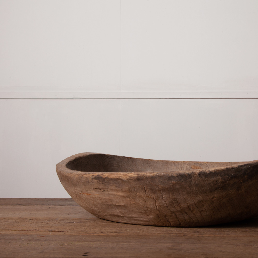 Primitive Antique Huge Bowl in Wood