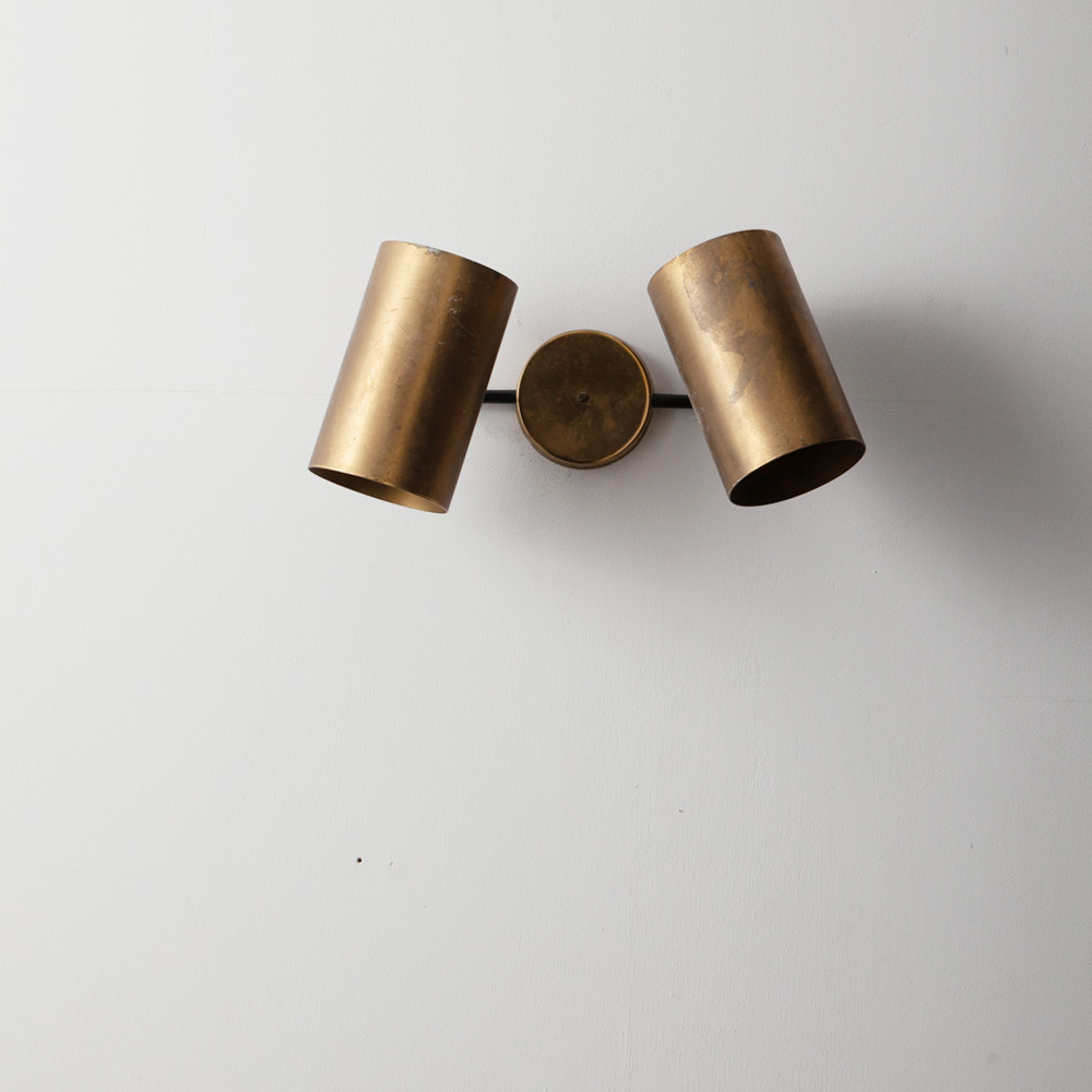 stoop | Adjustable Dual Wall Light by Parscot in Brass