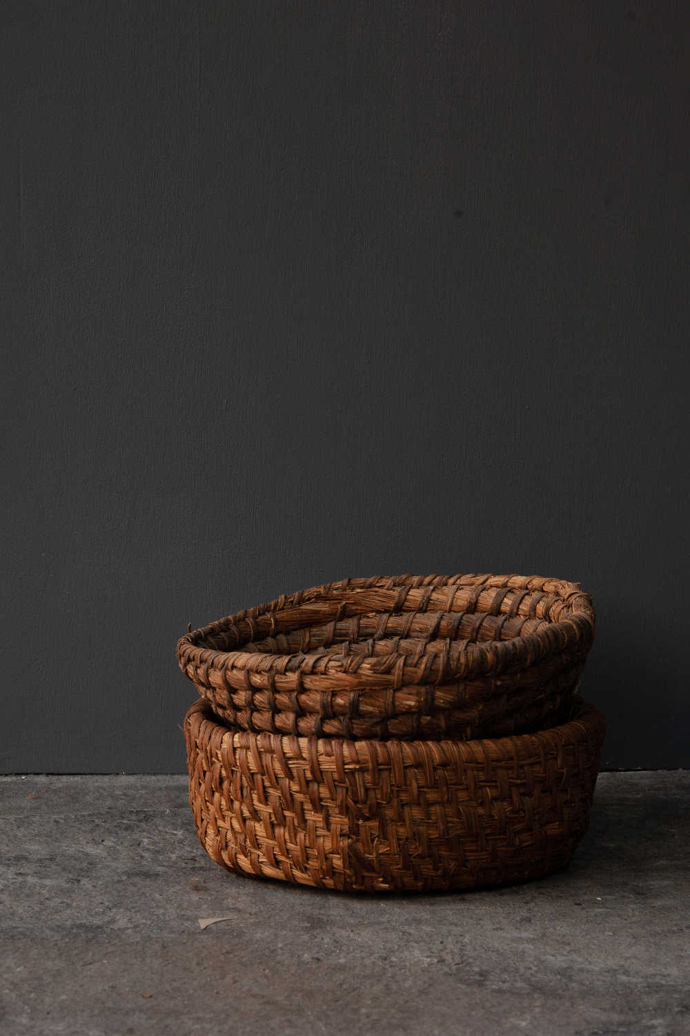 Antique Basket in Straw