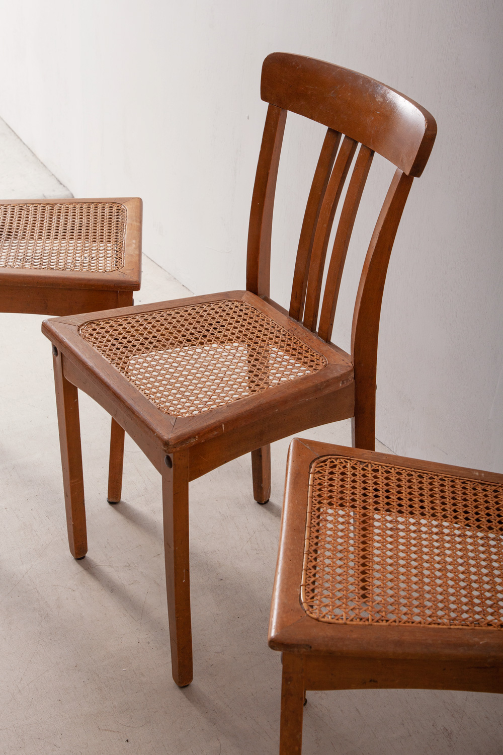 stoop | Bistro Chair in Wood and Rattan