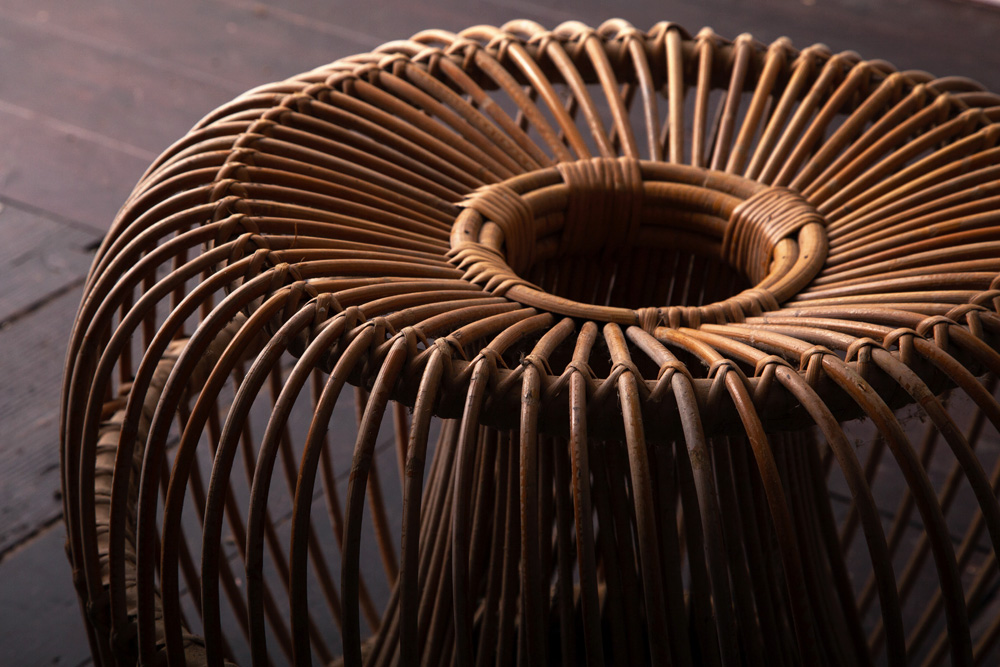 Franco Albini,フランコ・アルビニ ,ラタン,オットマン,清澄白河,アンティークショップ,Antique,Vintage,アンティーク,ヴィンテージ,家具,ラタン椅子,フランス,Mid-Century,ミッドセンチュリー,ジオ・ポンティ,カッシーナ,ビンテージ,ヴィンテージ,オットマンチェア,ラタンオットマン,アンティークオットマン,ヴィンテージオットマン