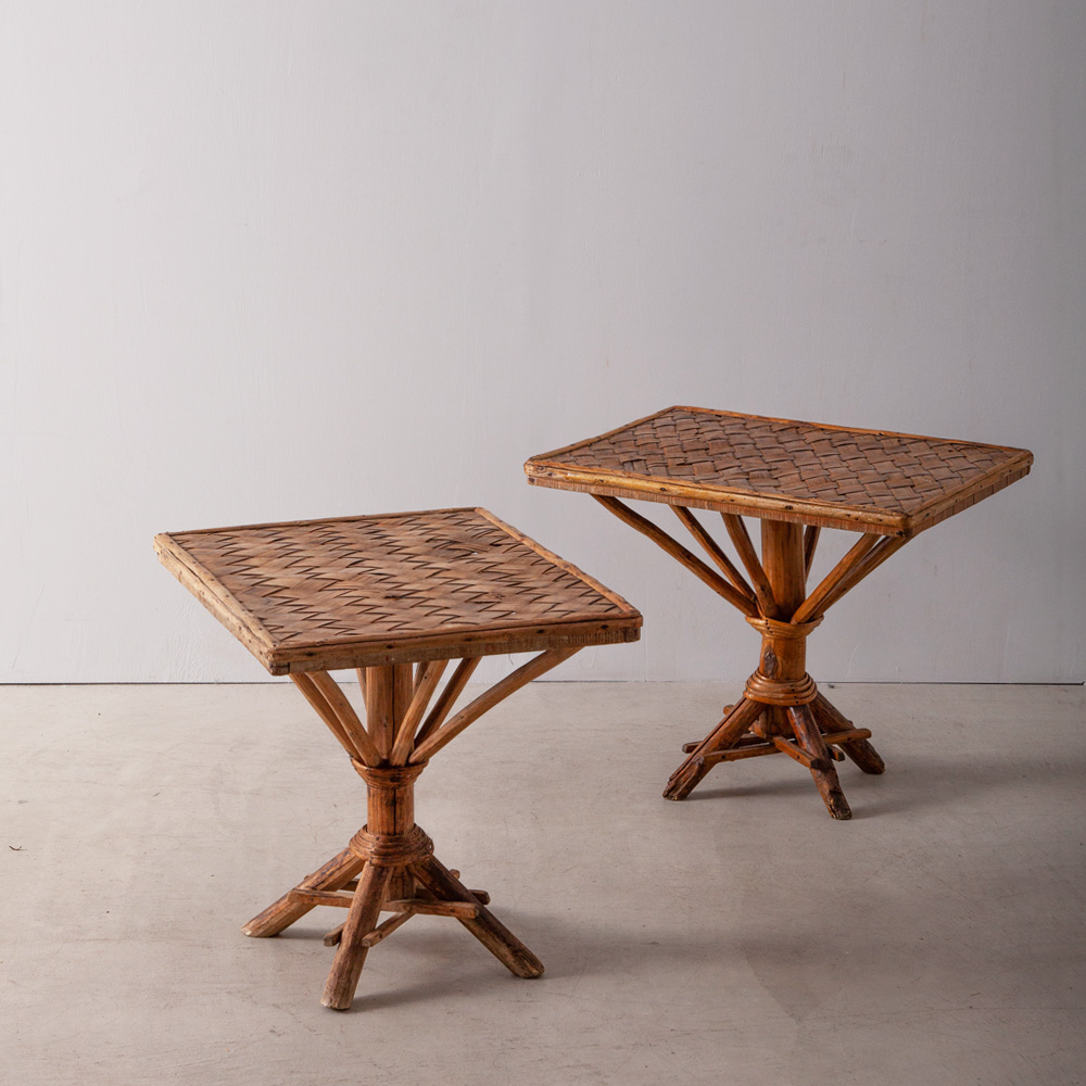 stoop | French Vintage Rattan Side Table