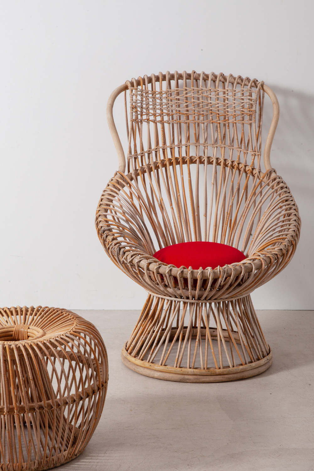 Franco Albini,フランコ・アルビニ ,ラタン,オットマン,清澄白河,アンティークショップ,Antique,Vintage,アンティーク,ヴィンテージ,家具,ラタン椅子,フランス,Mid-Century,ミッドセンチュリー,ジオ・ポンティ,カッシーナ,ビンテージ,ヴィンテージ,オットマンチェア,ラタンオットマン,アンティークオットマン,ヴィンテージオットマン,マルガリータチェア,Margherita Chair,ラウンジチェア