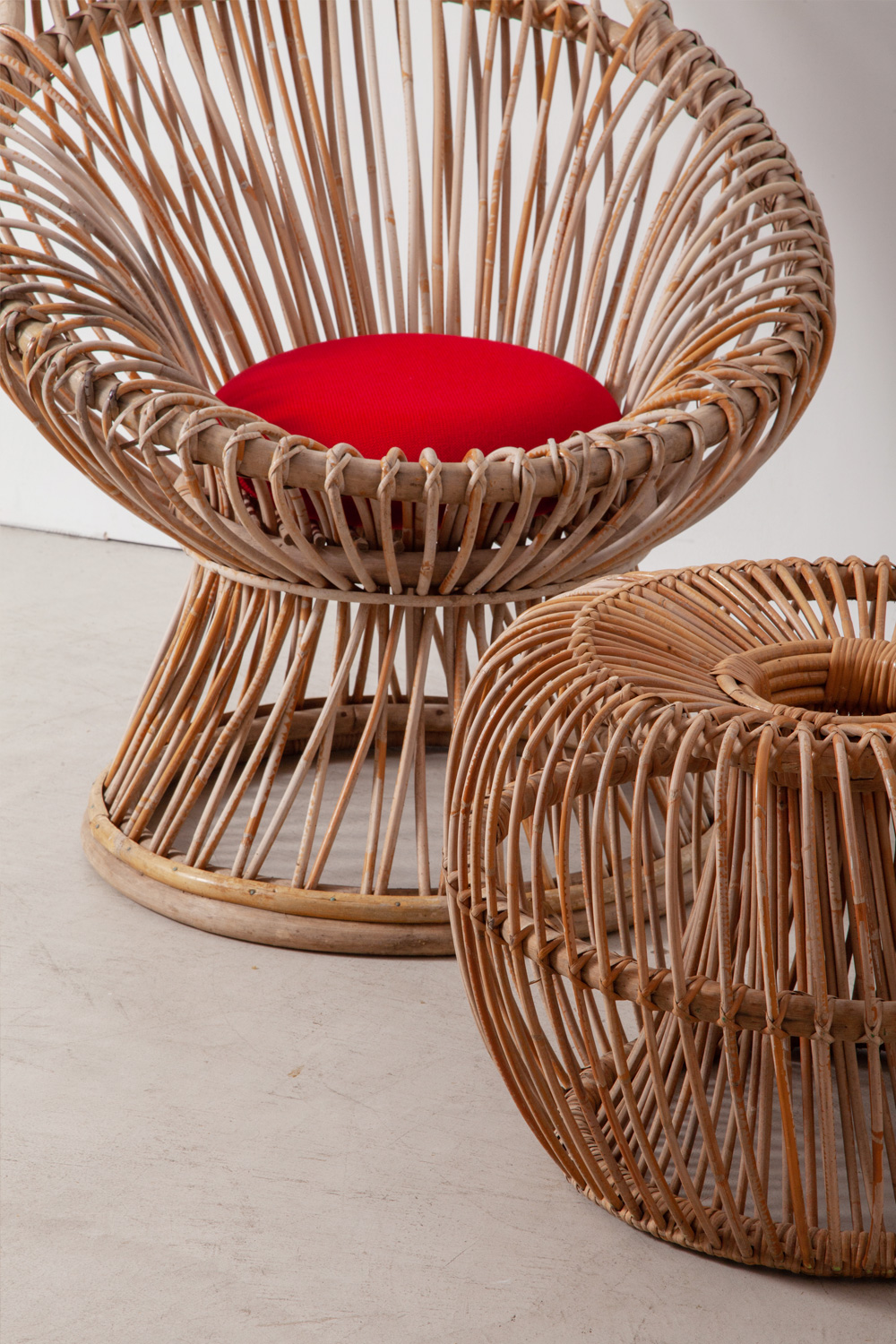 Franco Albini,フランコ・アルビニ ,ラタン,オットマン,清澄白河,アンティークショップ,Antique,Vintage,アンティーク,ヴィンテージ,家具,ラタン椅子,フランス,Mid-Century,ミッドセンチュリー,ジオ・ポンティ,カッシーナ,ビンテージ,ヴィンテージ,オットマンチェア,ラタンオットマン,アンティークオットマン,ヴィンテージオットマン,マルガリータチェア,Margherita Chair,ラウンジチェア