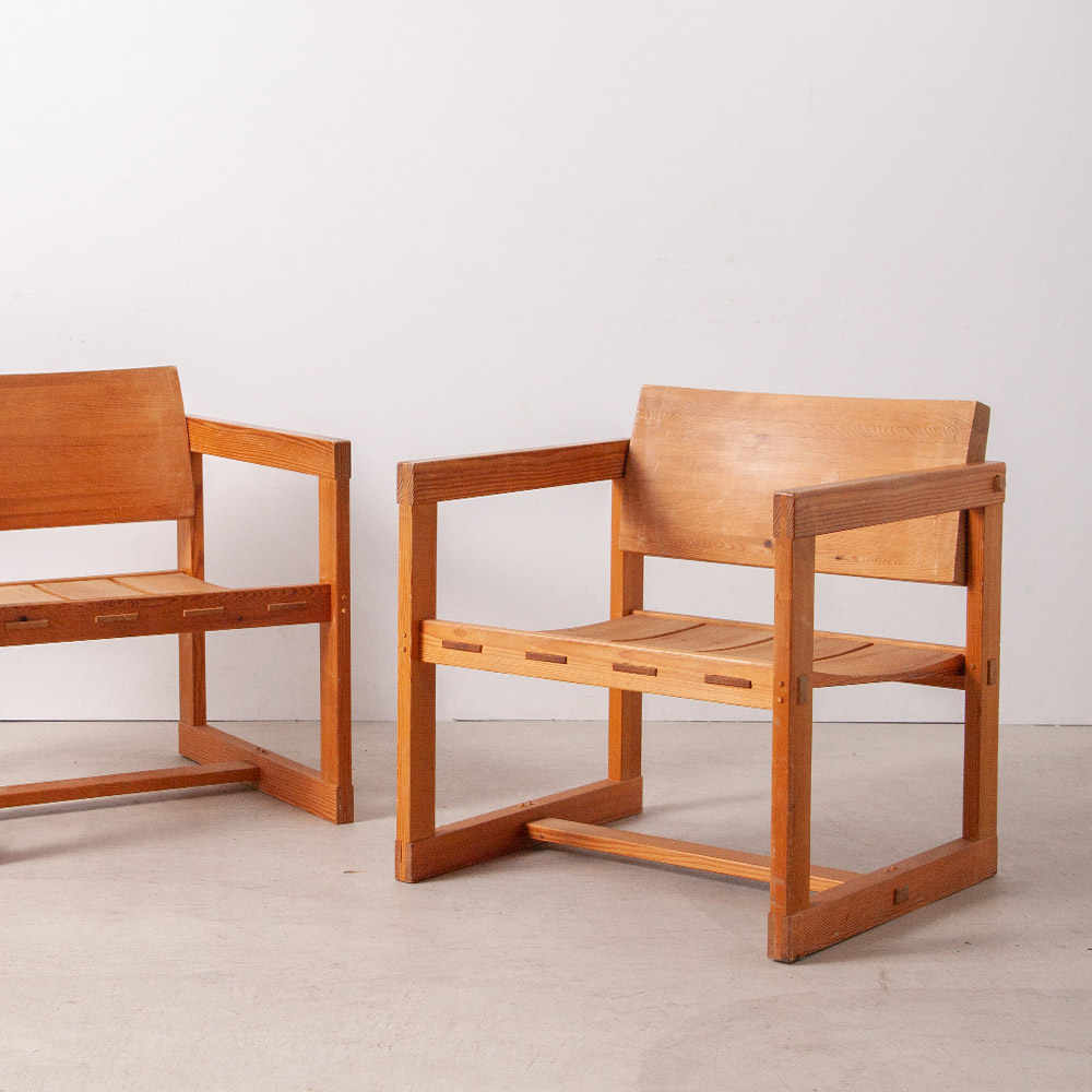 Midcentury Lounge Chair in Solid Pine by Edvin Helseth
Norway , 1960s
ノルウェー出身のデザイナー、Edvin Helseth（エドヴィン・ヘルセット）によるラウンジチェア。
