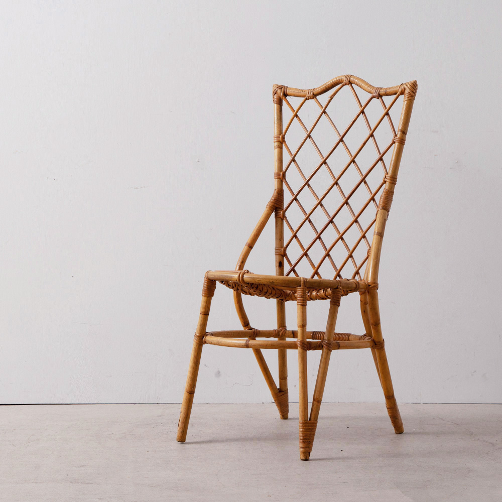Rattan Chair by Louis Sognot