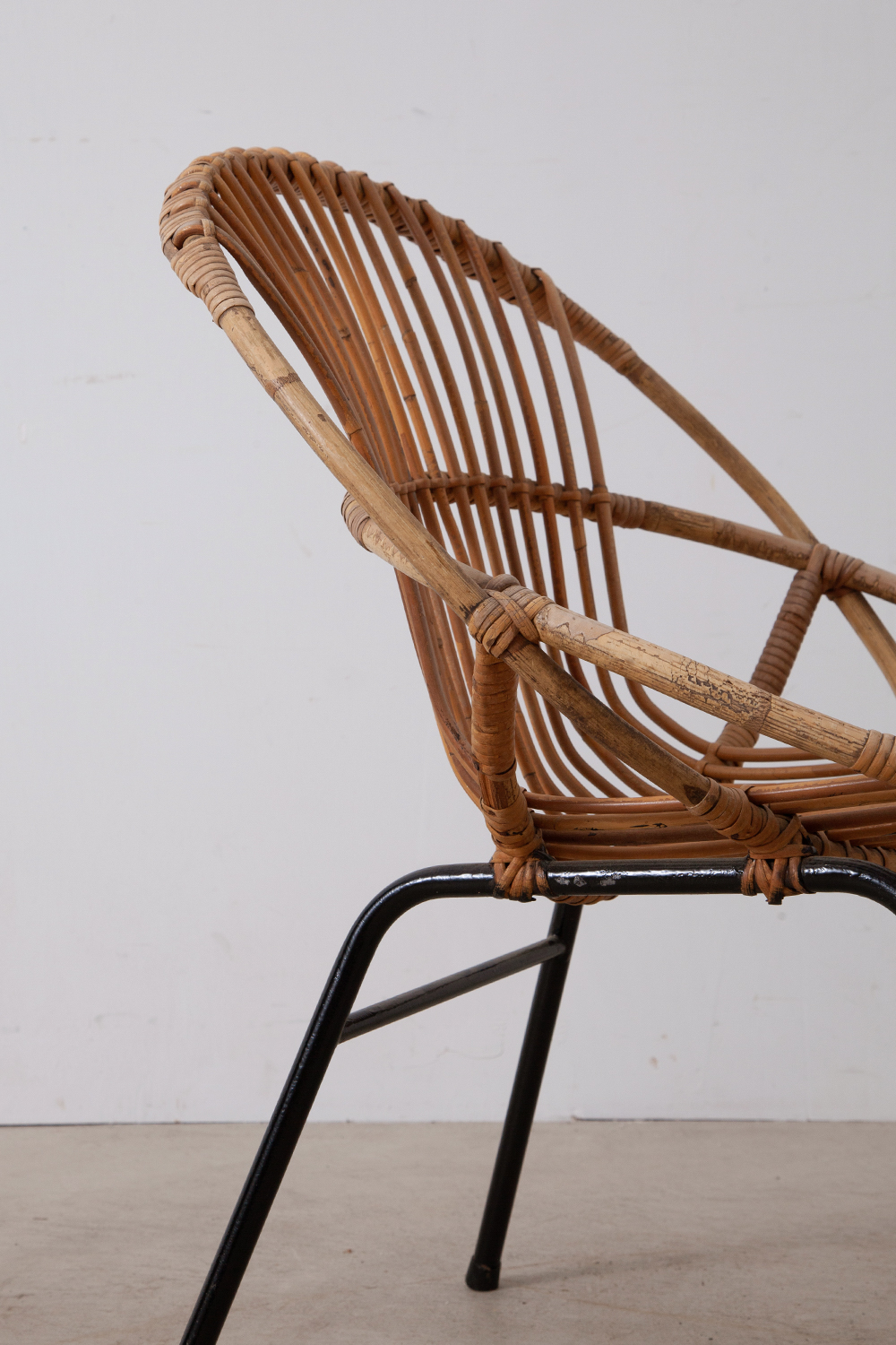 stoop | Vintage Rattan Chair by Dirk van Sliedregt for Rohé Noordwolde