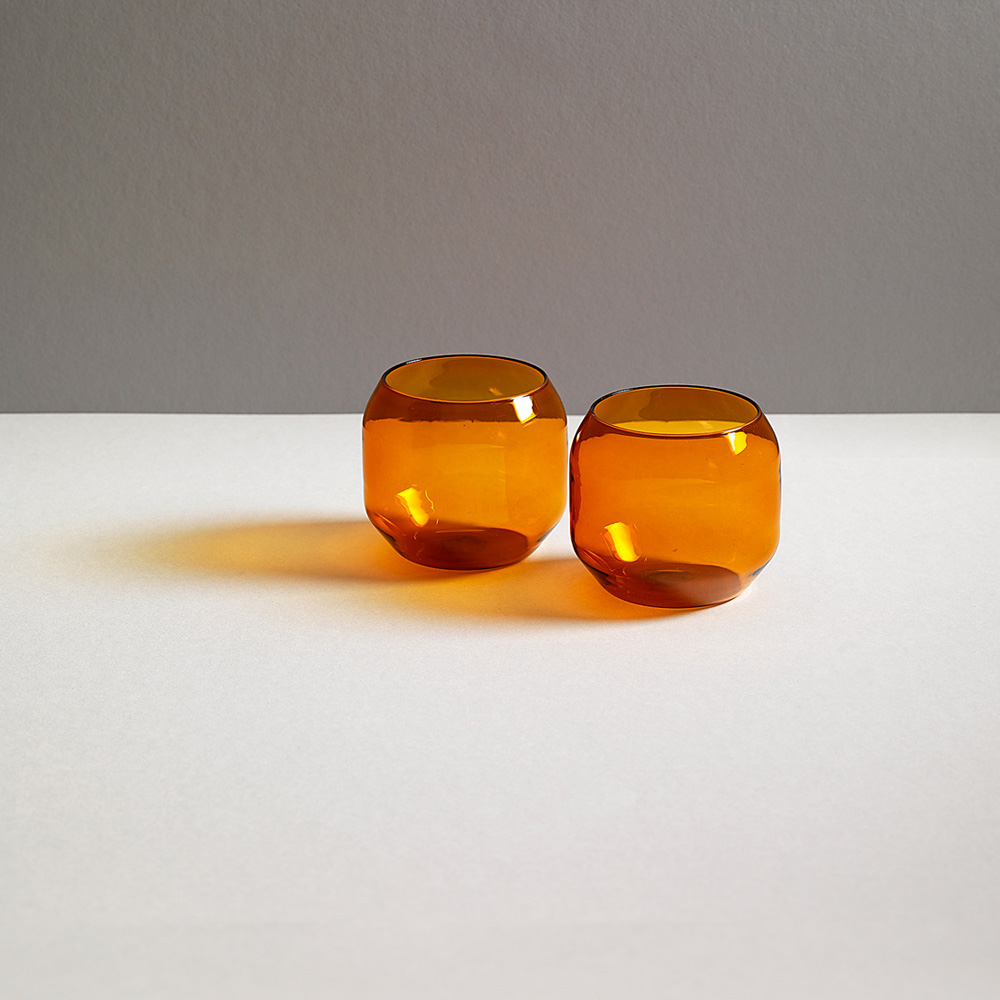ACQUA Glass ”VELASCA” for R＋D.LAB in Amber
