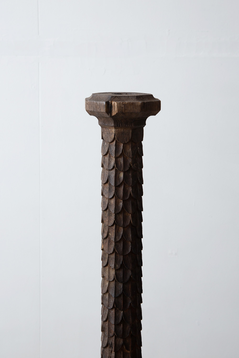 19th Century Candle Stand in Wood