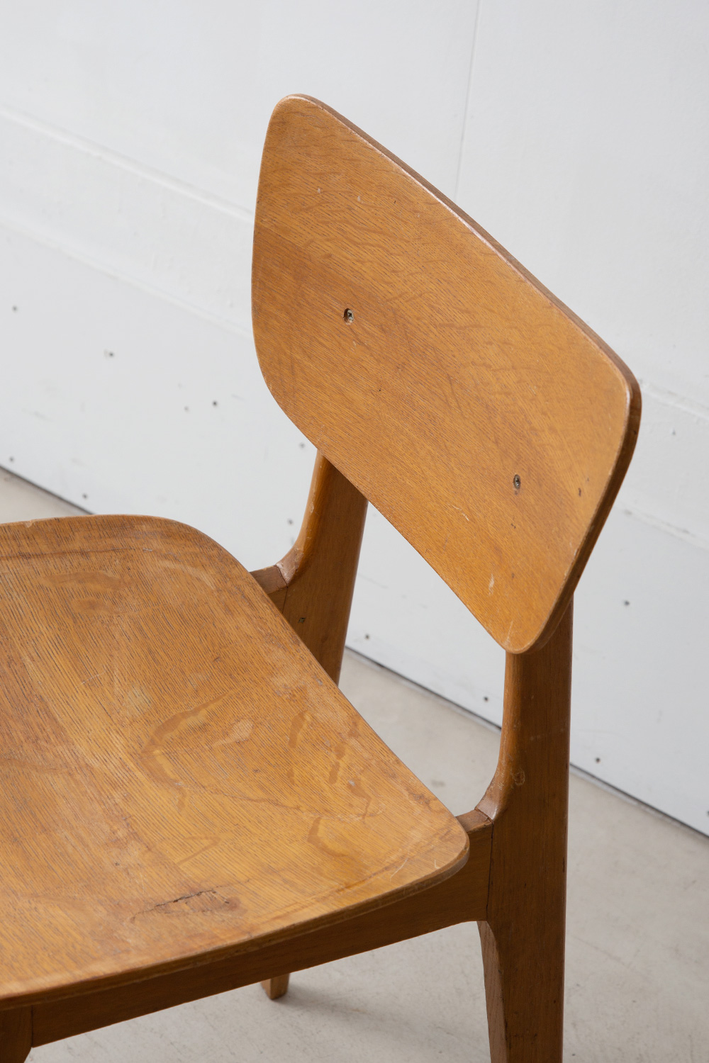 6517 Chair for Boutier by Roger Landault in Wood