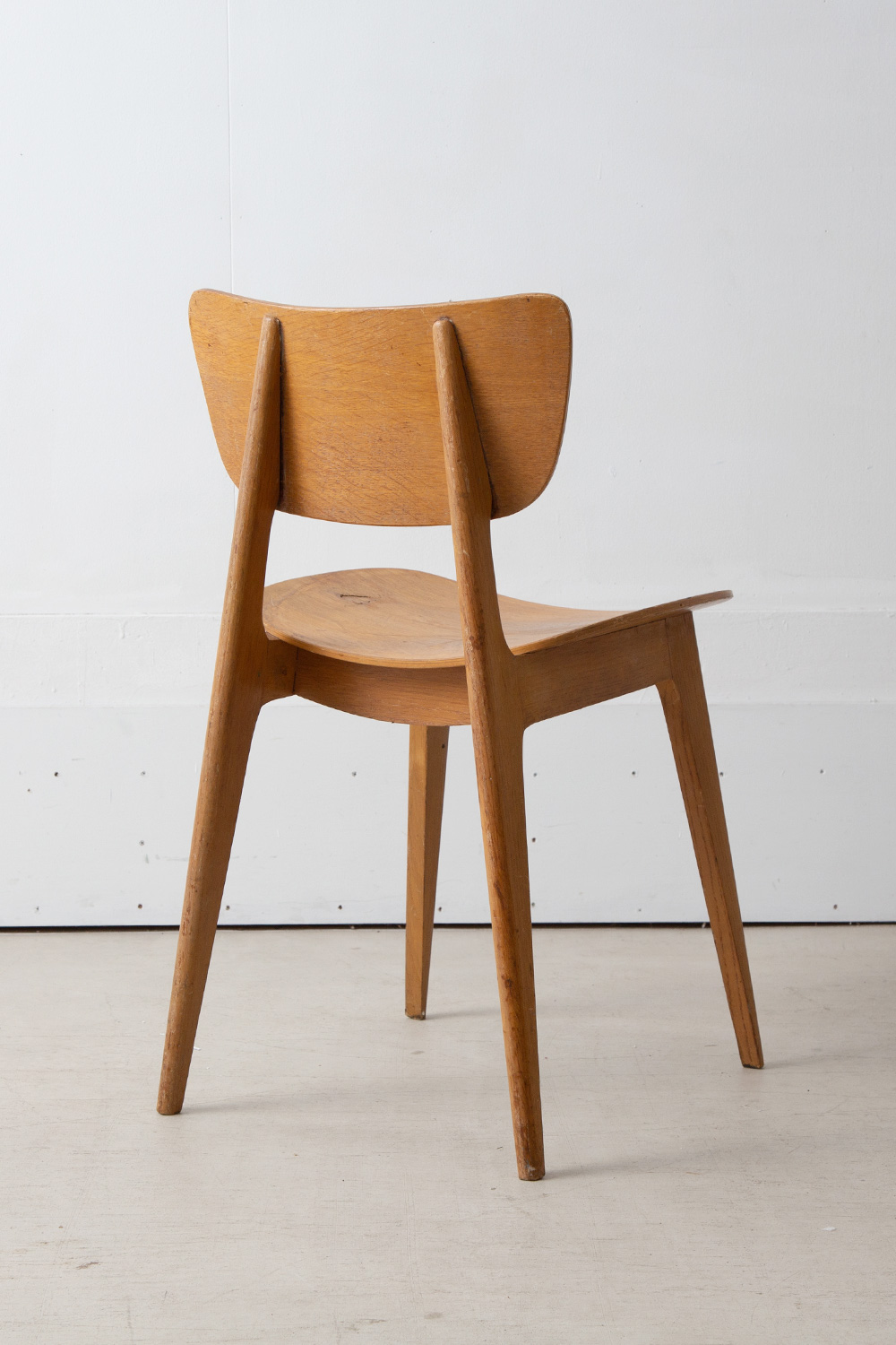6517 Chair for Boutier by Roger Landault in Wood