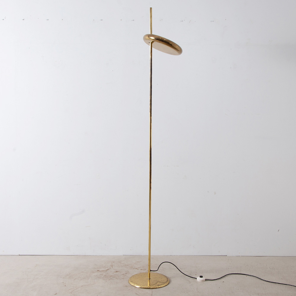 stoop | Italian Vintage Floor Lamp in Brass