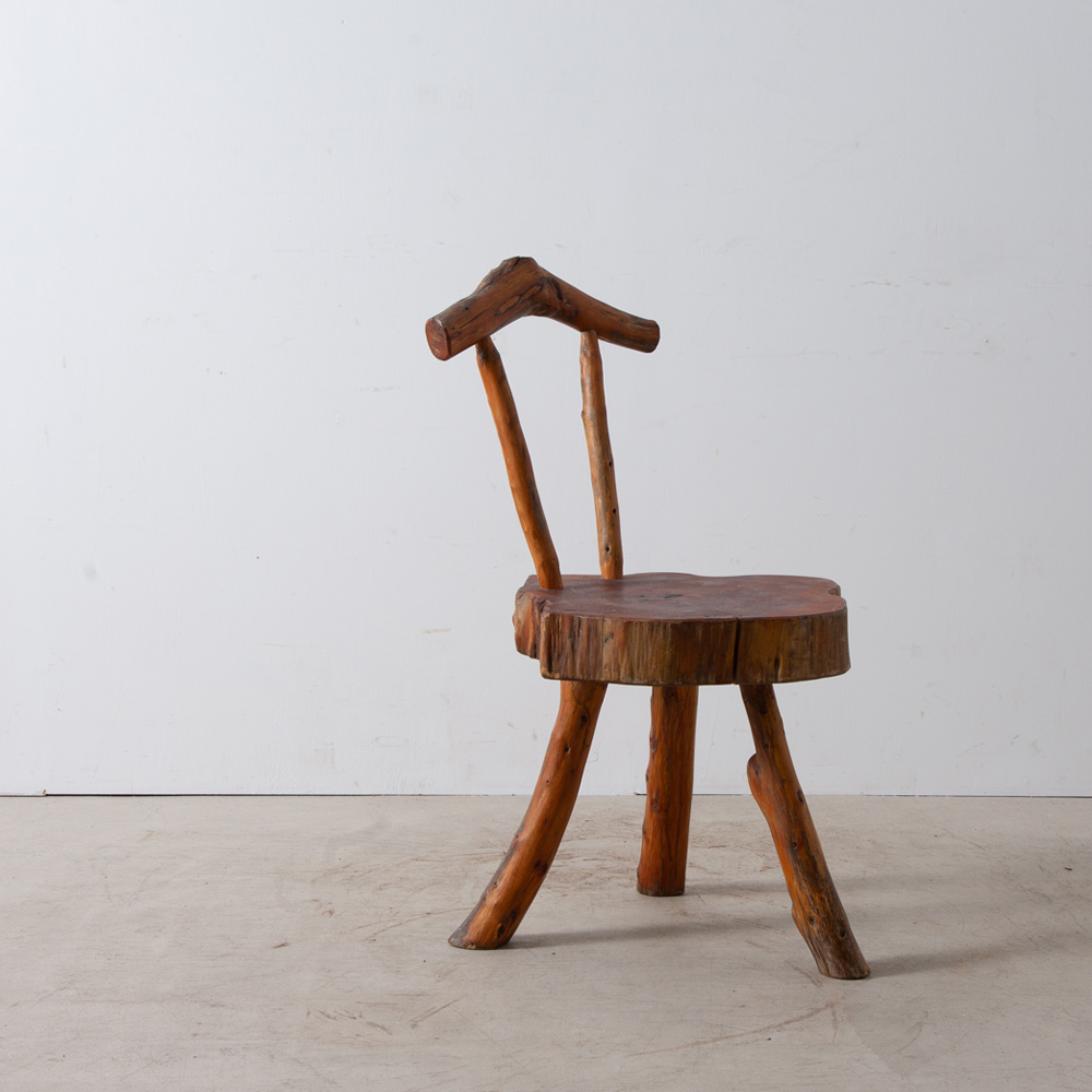Vintage Log Solid Wood Chair