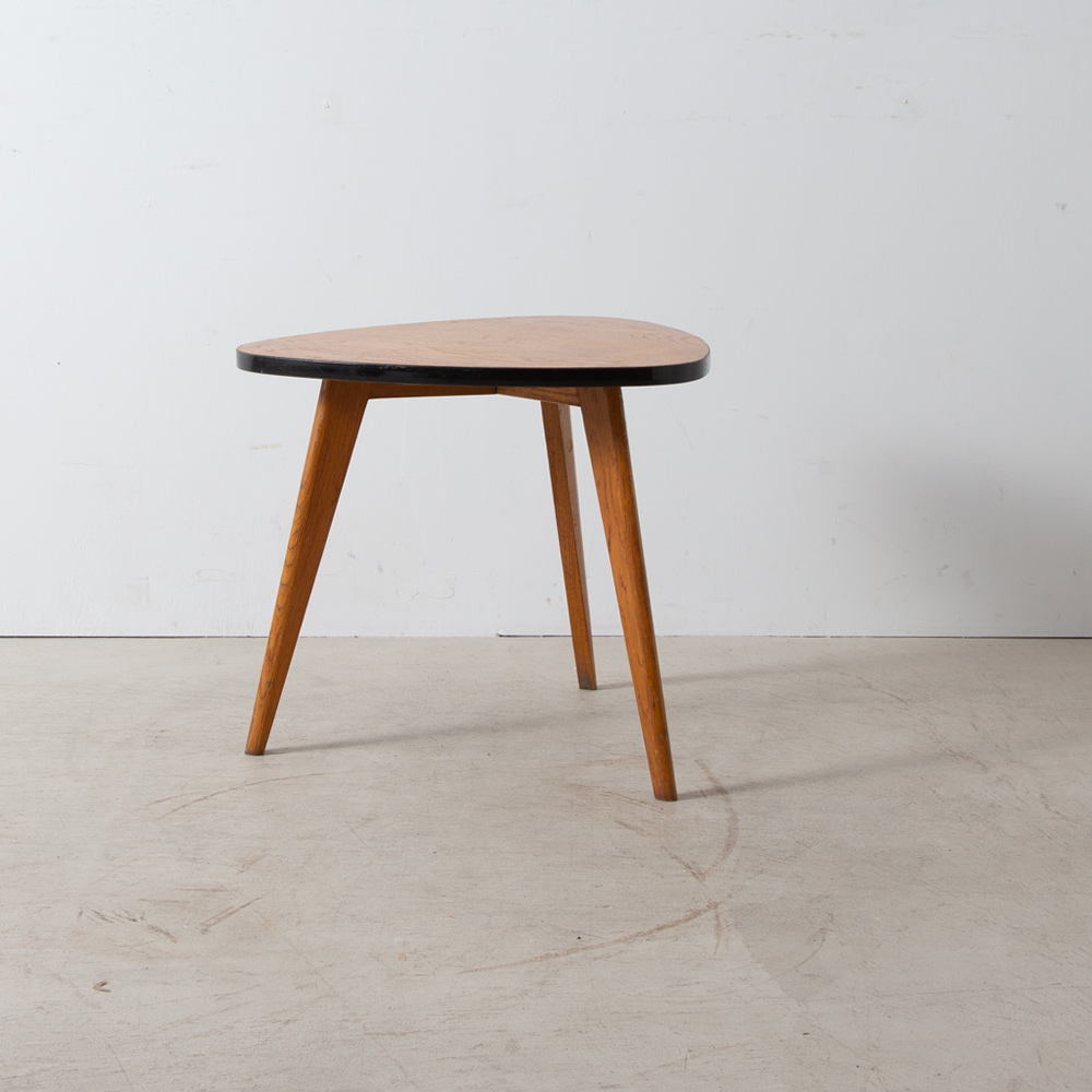 Tripod Coffee Table in Black and Wood