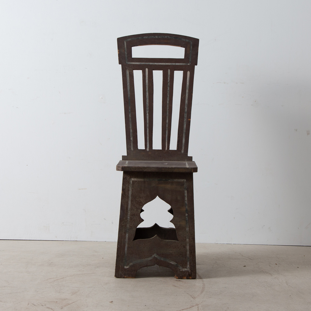 Antique Hight Back Chair in Wood