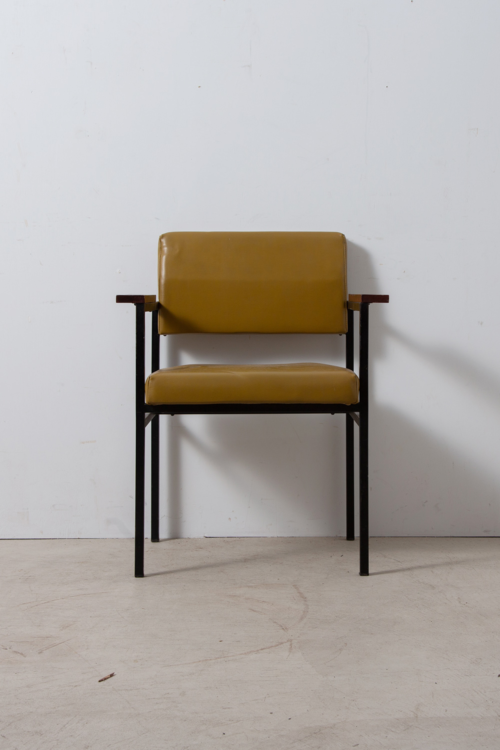 Arm Chair by Antoine Philippon in Leather, Wood and Black