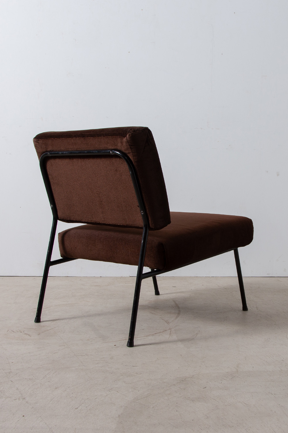 Lounge Chair for Airborne by Pierre Guariche in Metal and Fabric