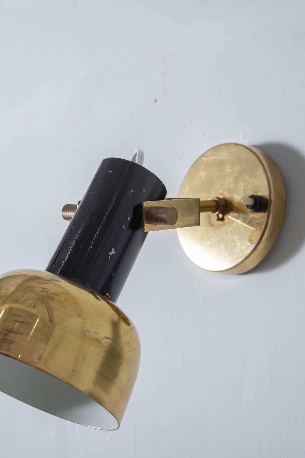 Adjustable Wall Light #01 in Brass and Black