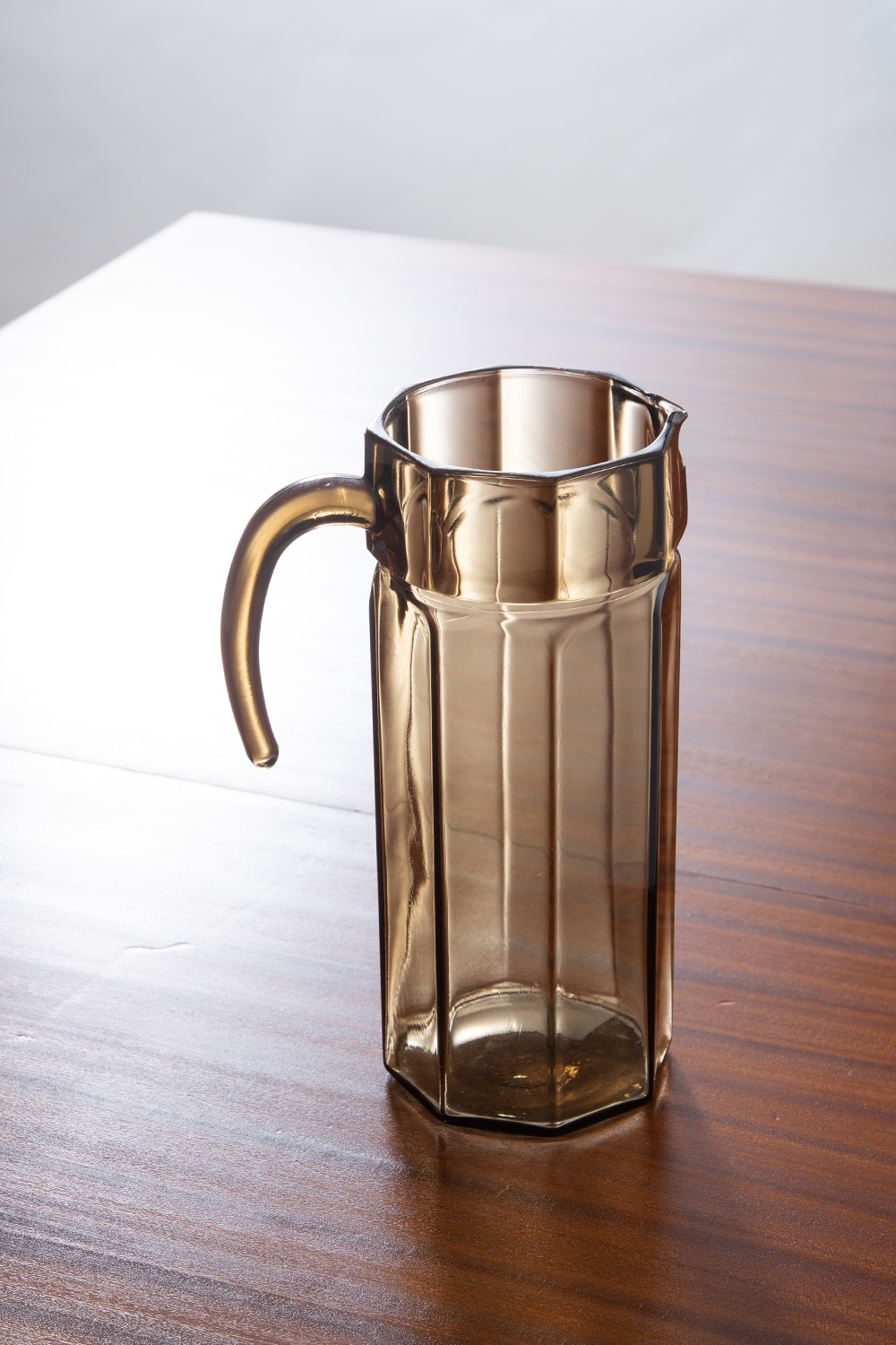 Vintage Pitcher in Glass and Grey