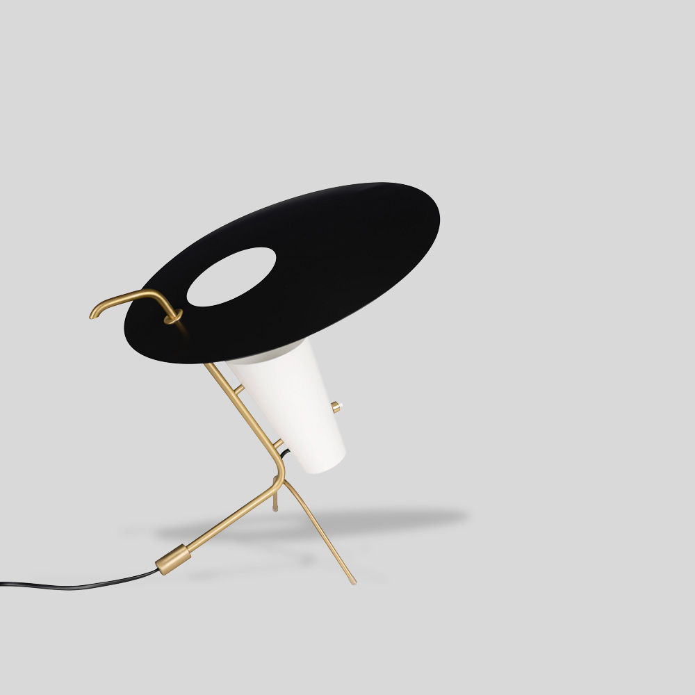 G24 Table Lamp by Pierre Guariche for Sammode Studio in Steel and Brass