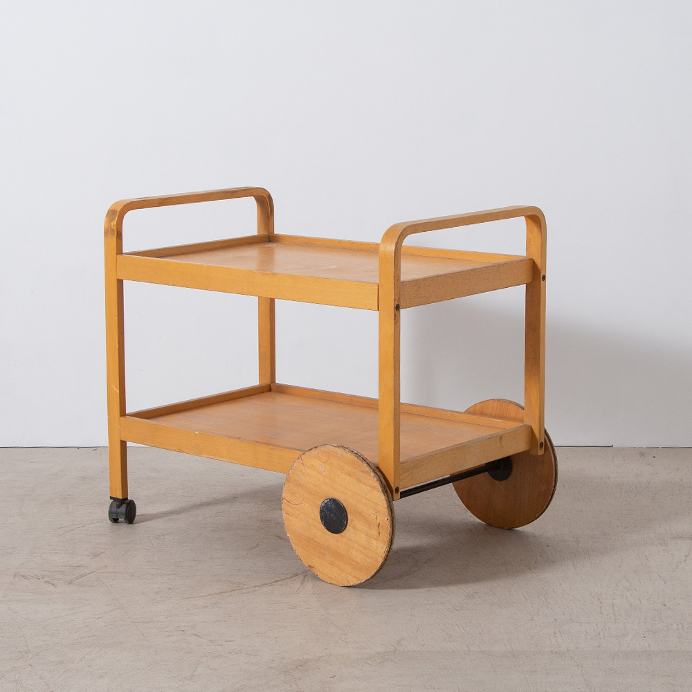 Vintage Cart Table in Wood