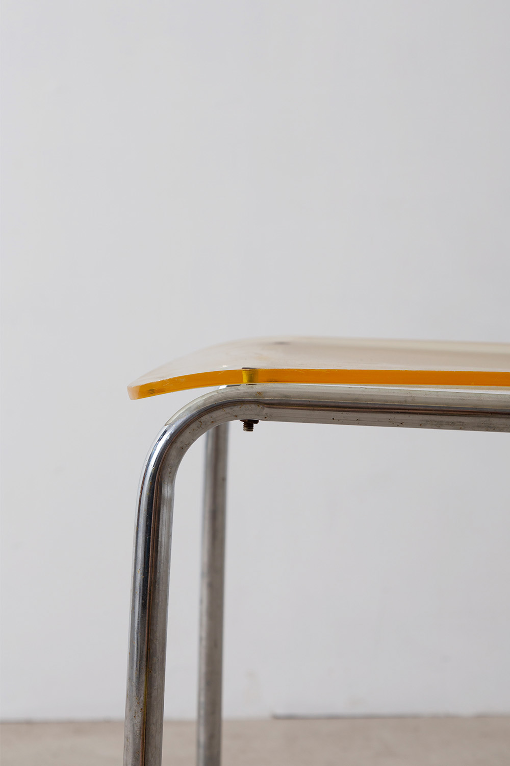 Post Modern Chair in Steel and Acrylic