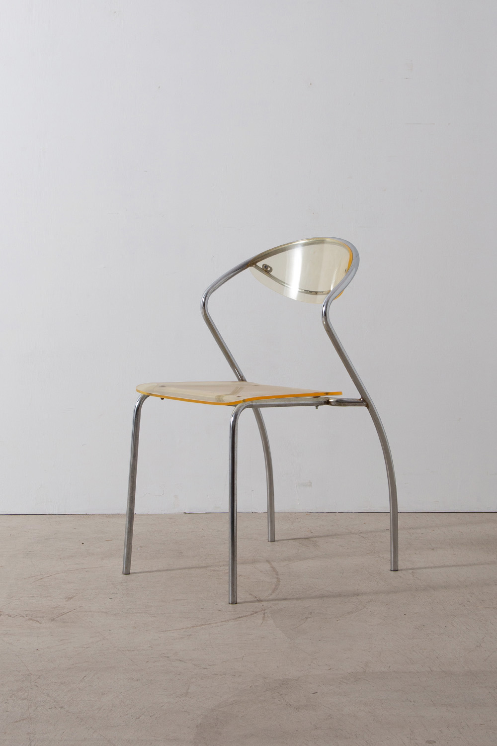 stoop | Post Modern Chair in Steel and Acrylic