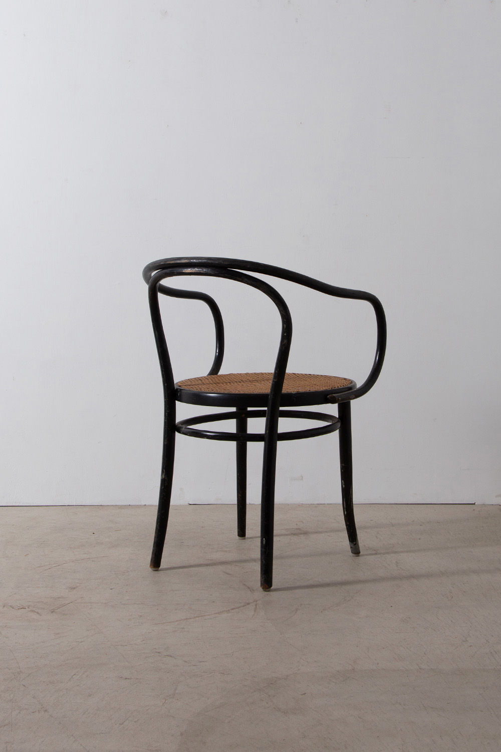 stoop | B9 / 209 Arm Chair for THONET in Wood , Rattan and Black