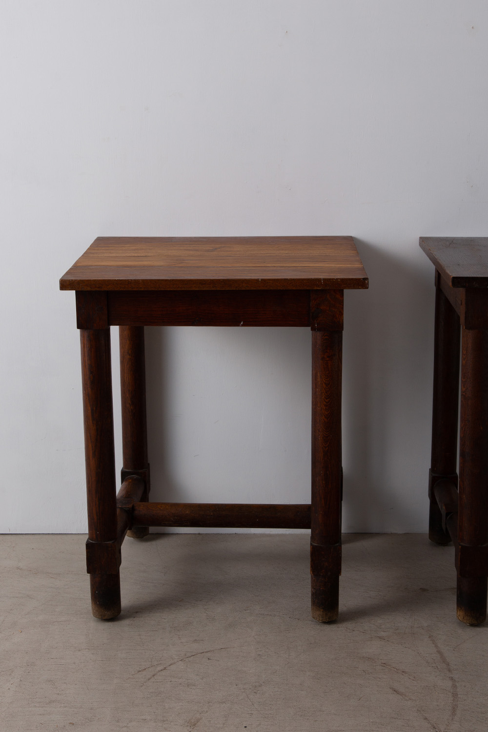 Antique Square Table in Wood