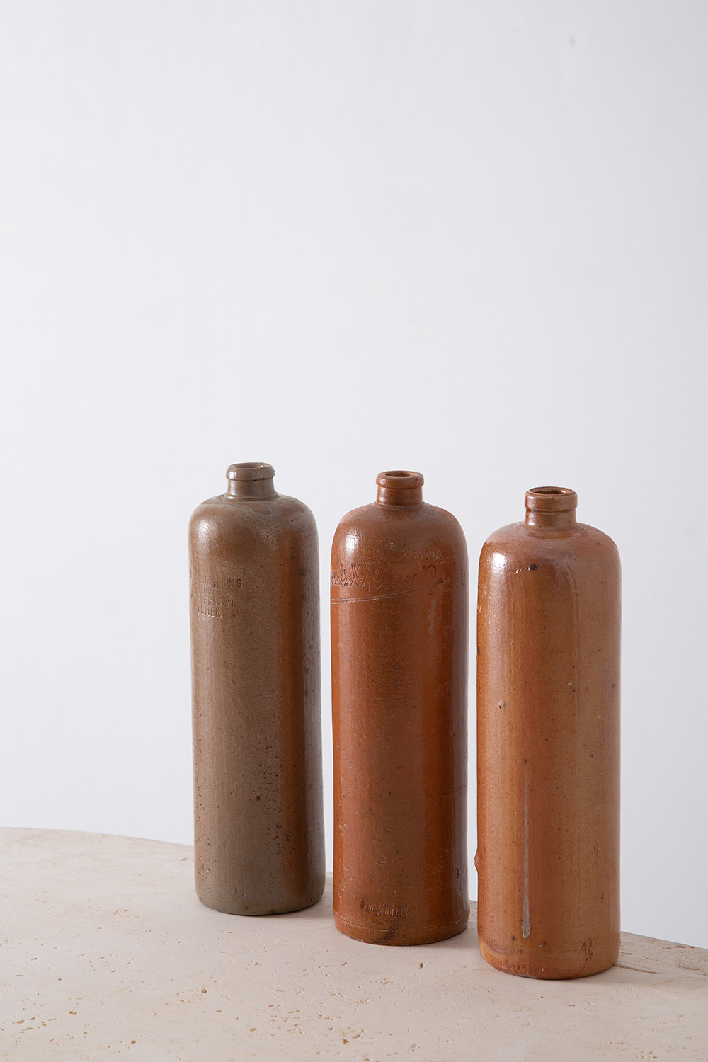 Sider Bottle in Brown and Ceramic