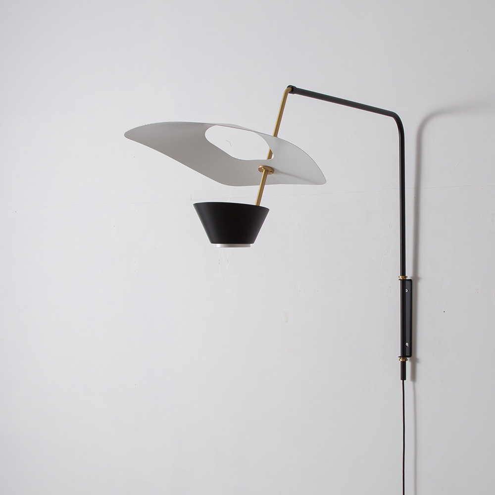 G25 Wall Lamp by Pierre Guariche for Sammode Studio in Steel and Brass