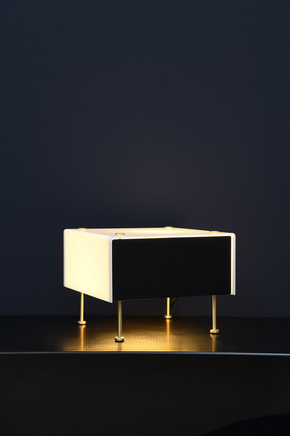 G60 Table Lamp by Pierre Guariche for Sammode Studio in Steel ,Brass and Acrylic