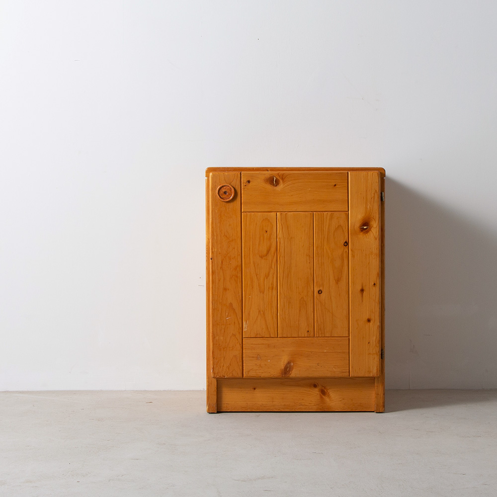 Bed Side Cabinet by Charlotte Perriand for Les Arcs from Village in Savoie in Pine