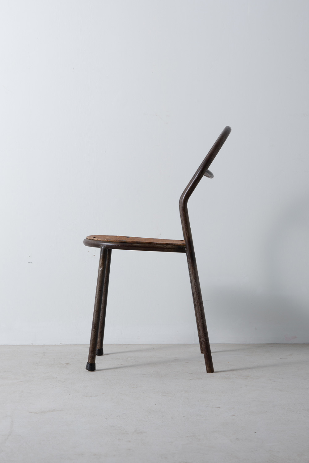 Industrial BAUHAUS Style Chair in Steel and Wood