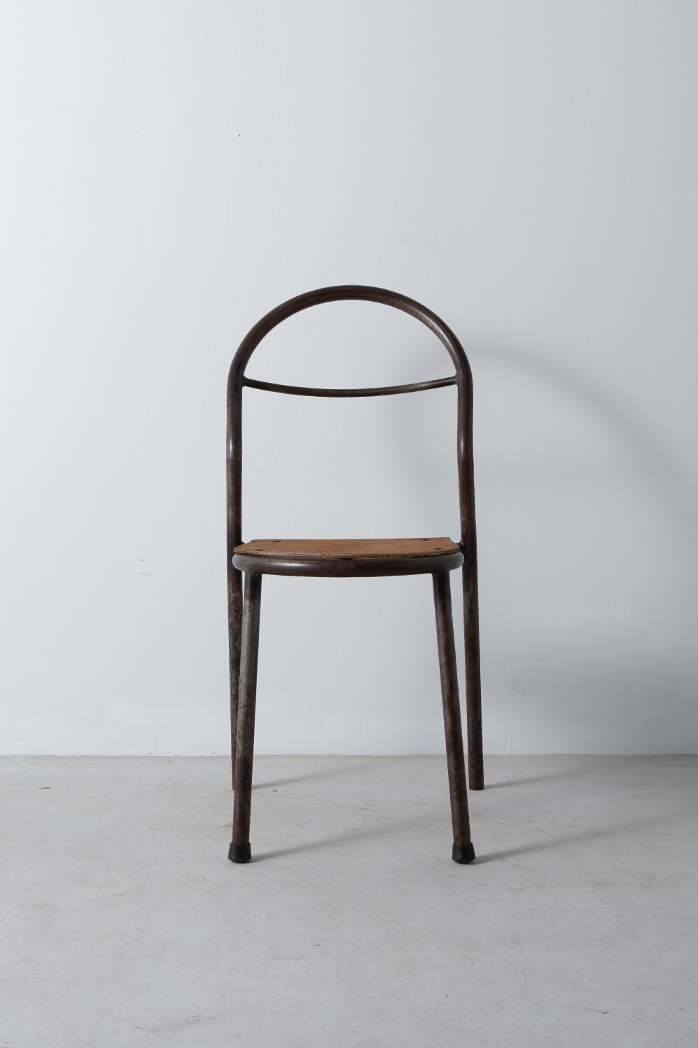 Industrial BAUHAUS Style Chair in Steel and Wood