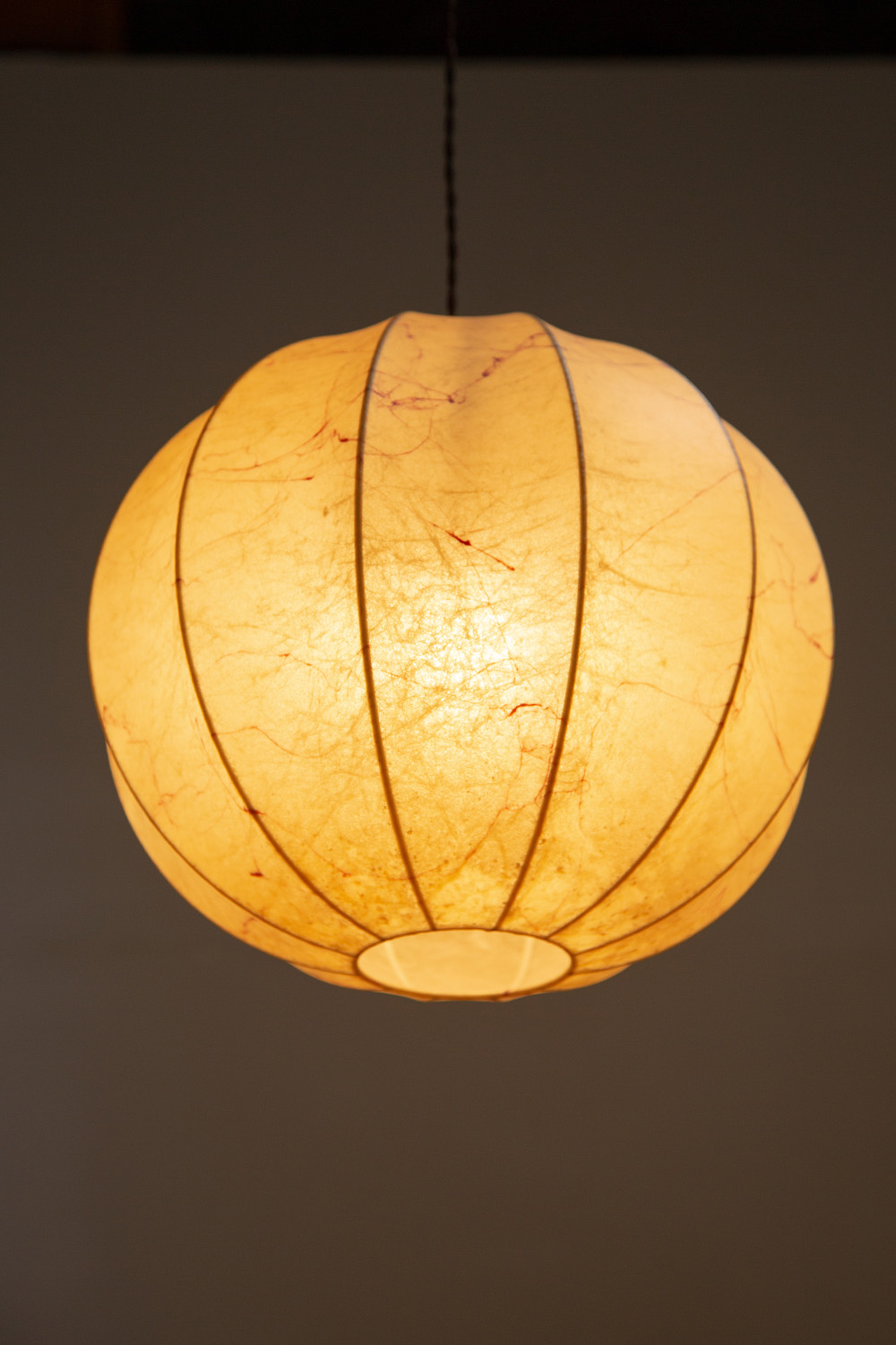 Sphere Cocoon Pendant Lamp by Friedel Wauer for Goldkant Leuchten in Resin