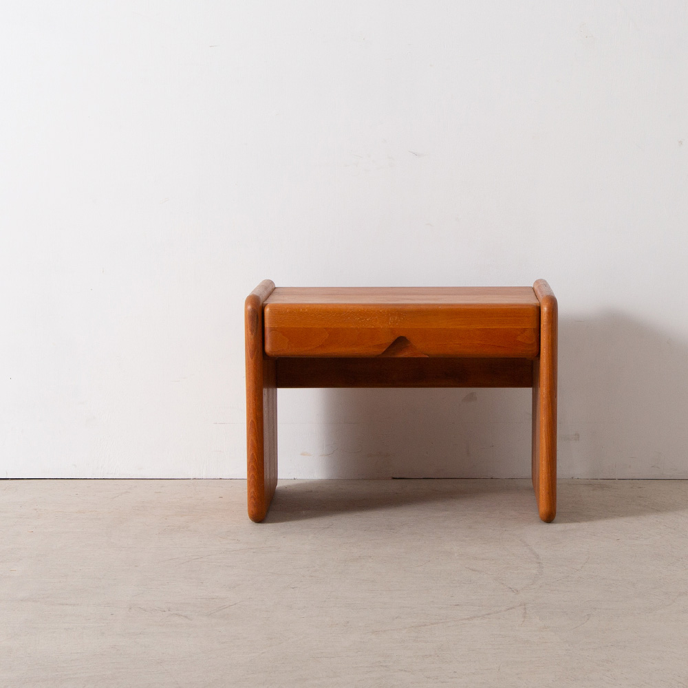Wooden Side Table with a Drawer