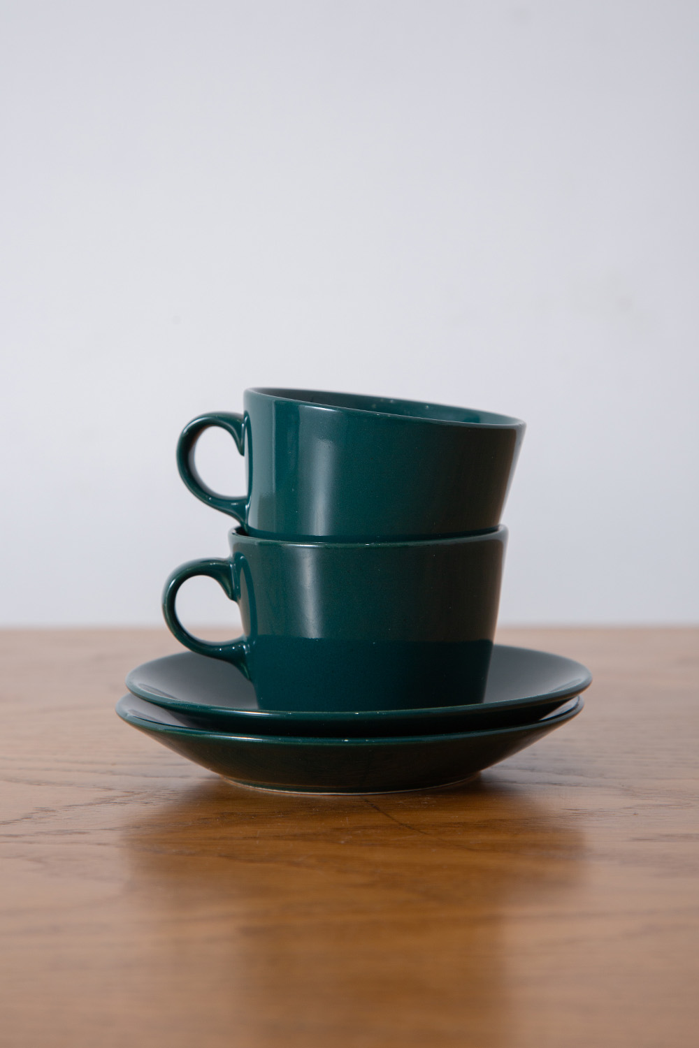 stoop | Cup&Saucer “KILTA” for ARABIA by Kaj Franck in Green