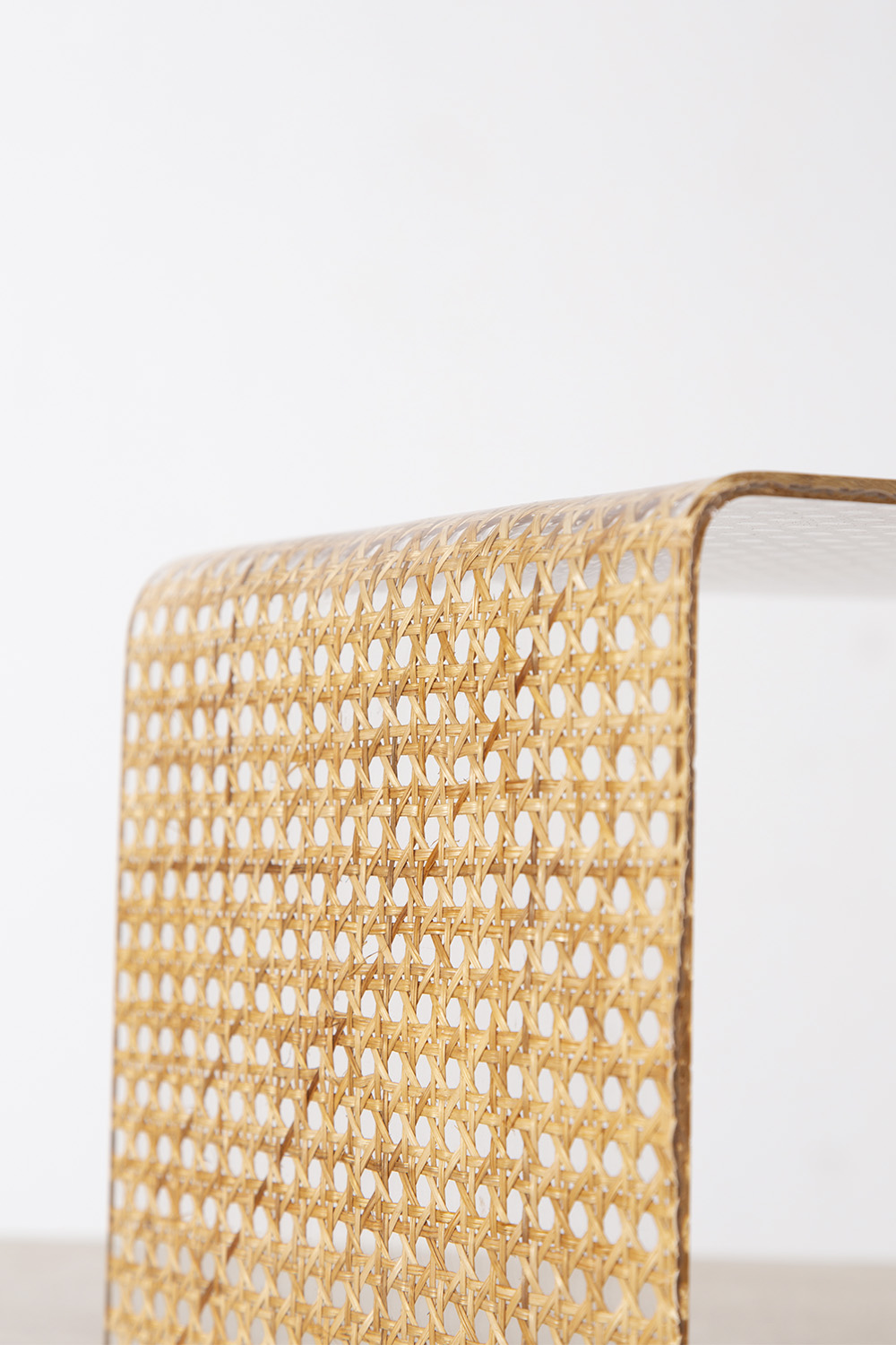 Nest Small Table for Christian Dior in Brass , Rattan and Acrylic