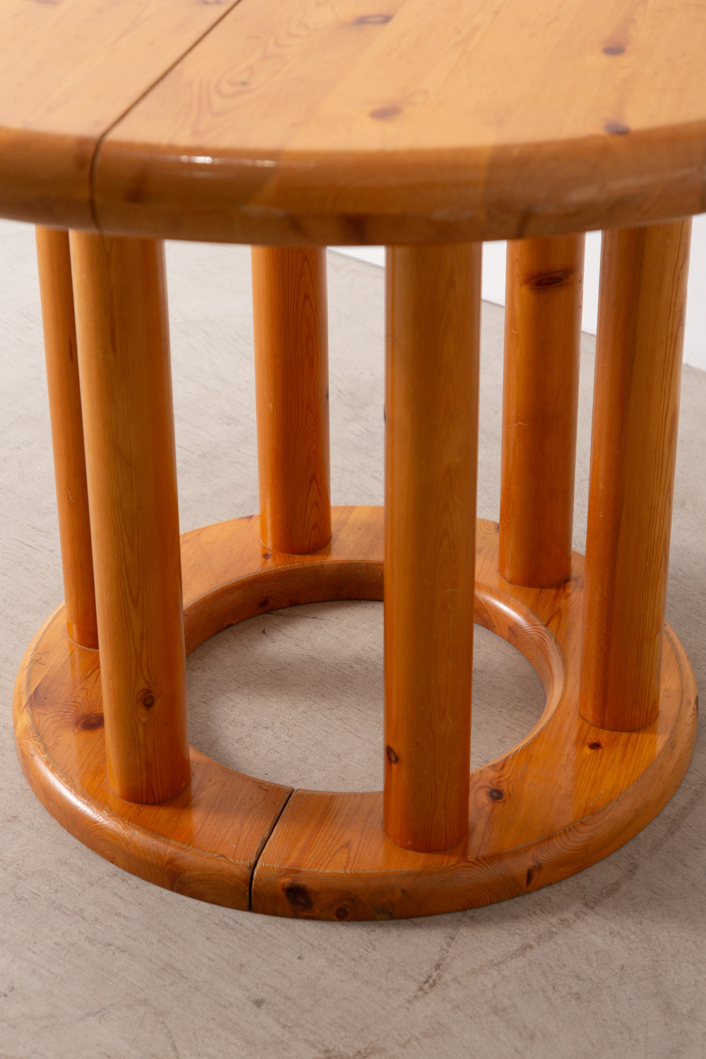 Extension Round Table #001 by Rainer Daumiller for Hirtshals Savvaerk in Pine