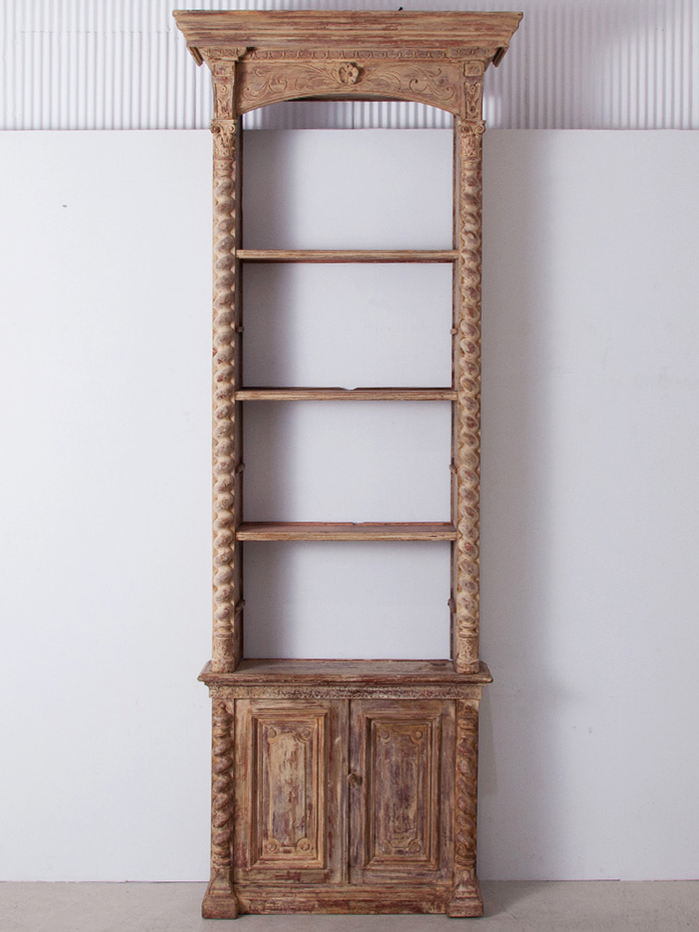 19th Century Pharmacy Shelf in Wood