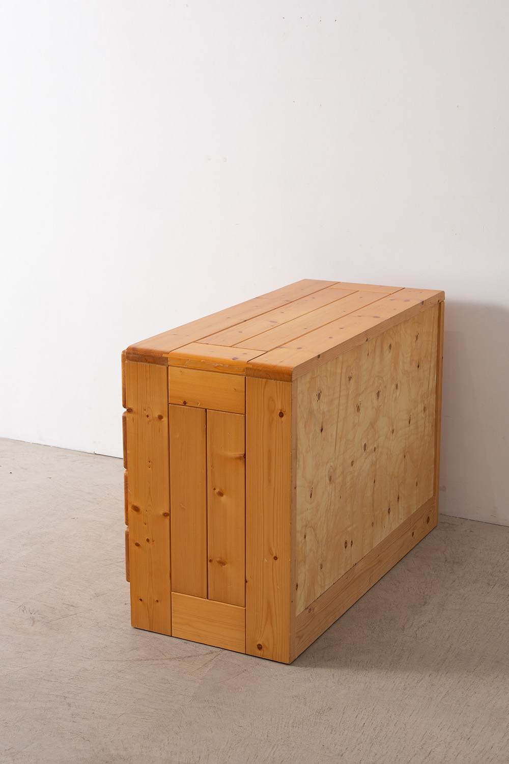 Side Cabinet with Drawer by Charlotte Perriand for Les Arcs from Village in Savoie in Pine