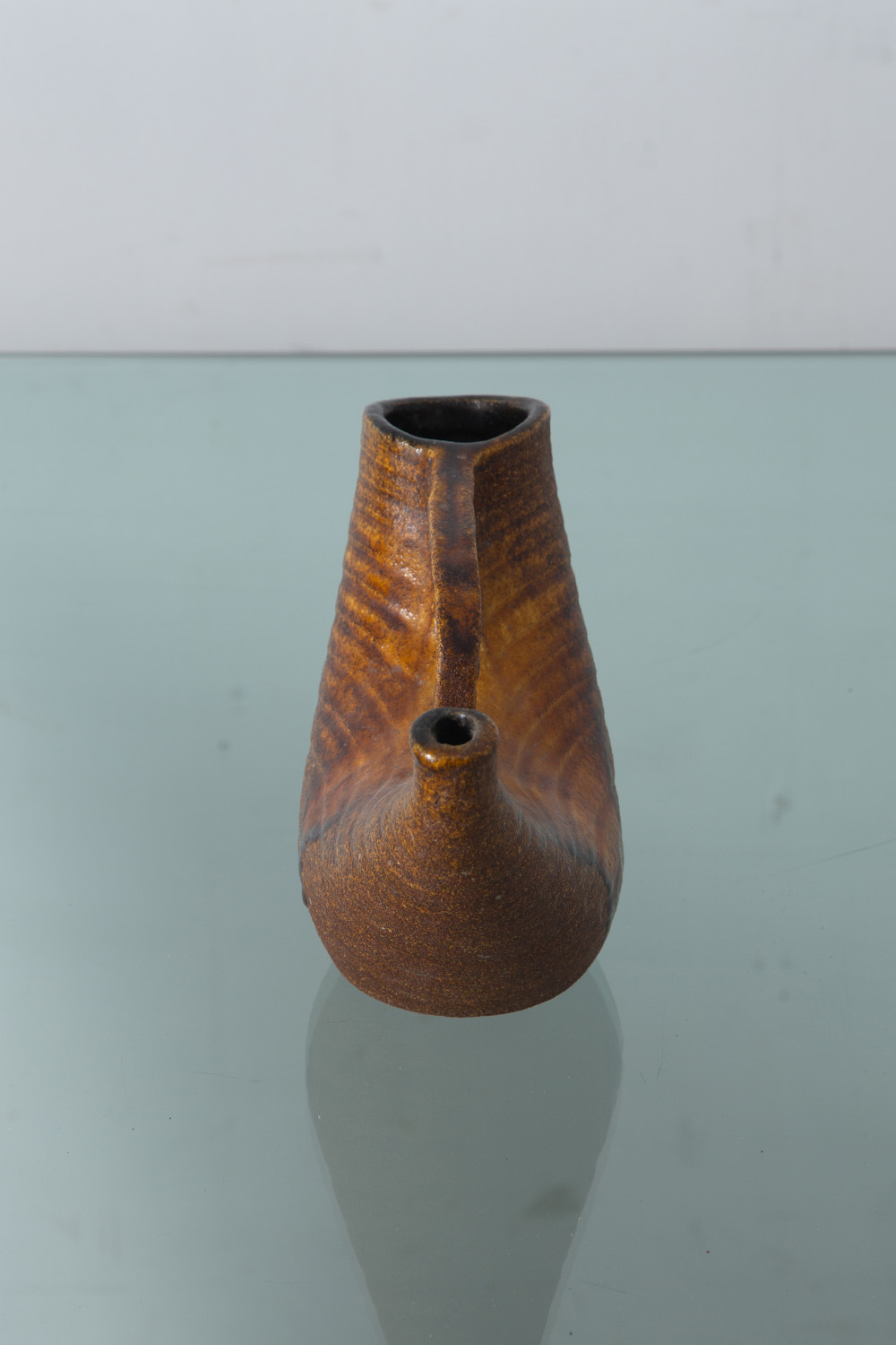 Flower Vase in Ceramic and Brown