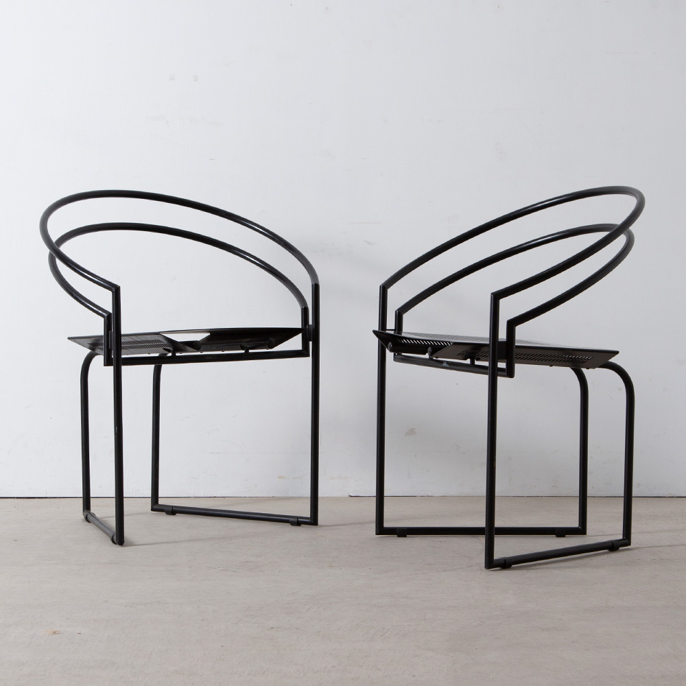 stoop | “LATONDA” Chair by Mario Botta for Alias in Steel